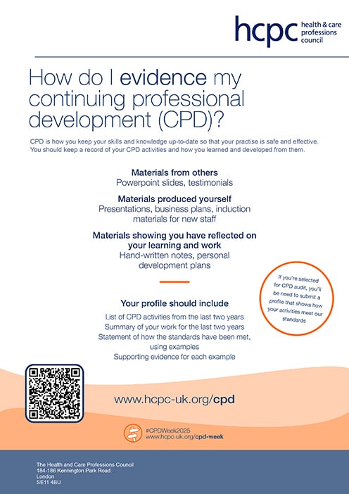 Poster - How do I evidence my CPD